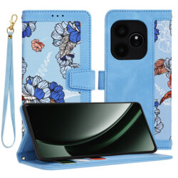 Husa personalizata fete Realme GT 6T Techsuit FlipCraft, bleu