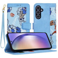 Husa personalizata fete Samsung Galaxy A54 Techsuit FlipCraft, bleu