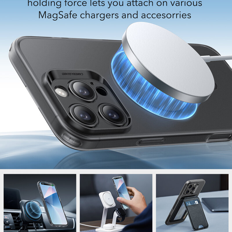 Husa iPhone 16 Pro Max ESR Zero HaloLock, negru