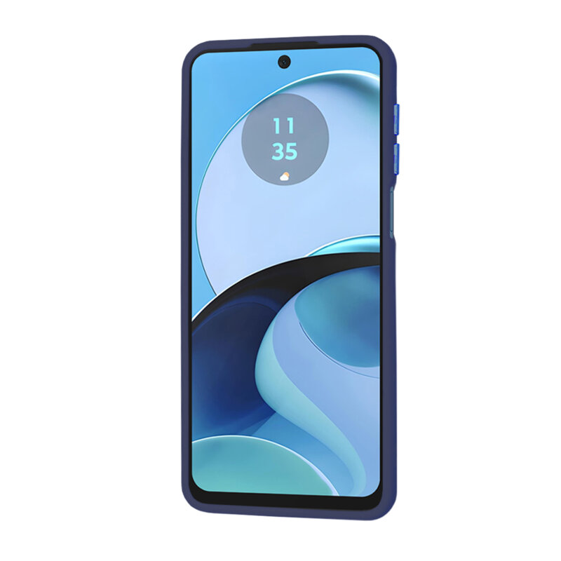 Husa Motorola Moto G14 Techsuit HaloFrost Series, bleumarin