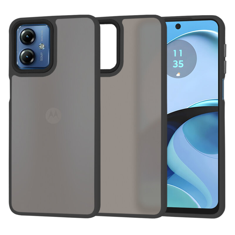 Husa Motorola Moto G14 Techsuit HaloFrost Series, negru