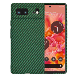 Husa Google Pixel 6 Techsuit Carbonite FiberShell, verde