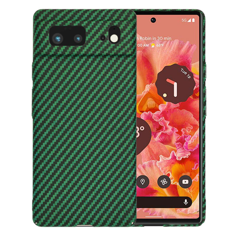Husa Google Pixel 6 Techsuit Carbonite FiberShell, verde