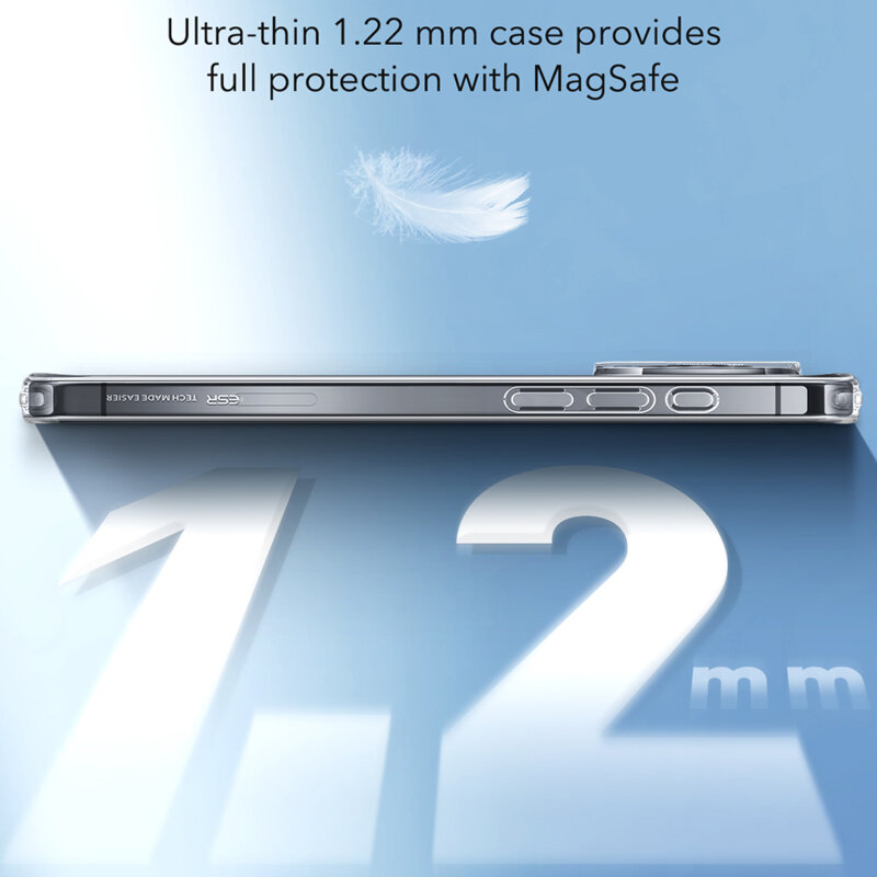 Husa iPhone 16 Pro ESR Zero HaloLock, transparenta