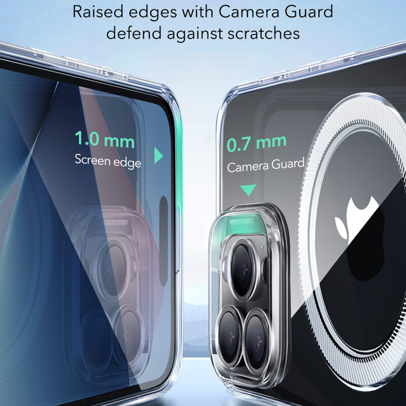 Husa iPhone 16 Pro ESR Zero HaloLock, transparenta