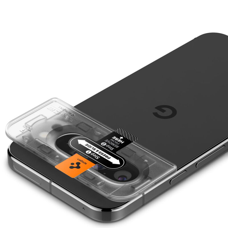 [Pachet 2x] Folie sticla camera Google Pixel 9 Pro XL Spigen Glas.tR Optik EZ Fit, transparenta