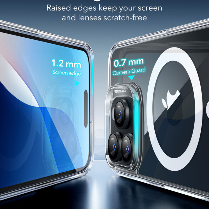 Husa iPhone 16 Pro ESR Classic Hybrid HaloLock, transparenta