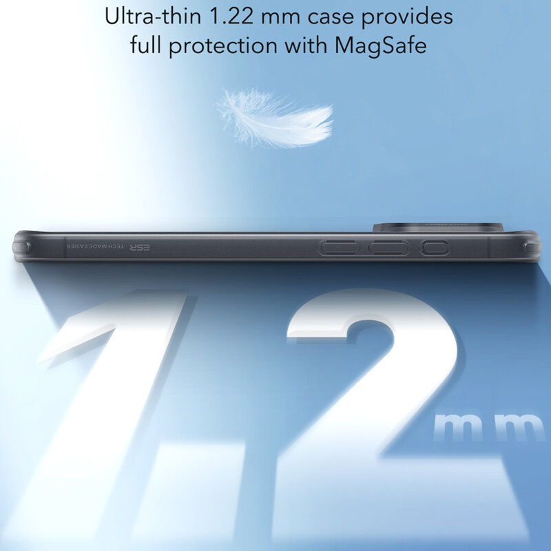 Husa iPhone 16 ESR Zero HaloLock, negru