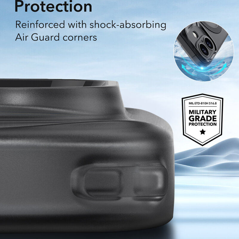 Husa iPhone 16 ESR Zero HaloLock, negru