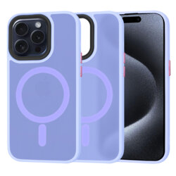 Husa iPhone 15 Pro Techsuit HaloFrost MagSafe Series, mov deschis