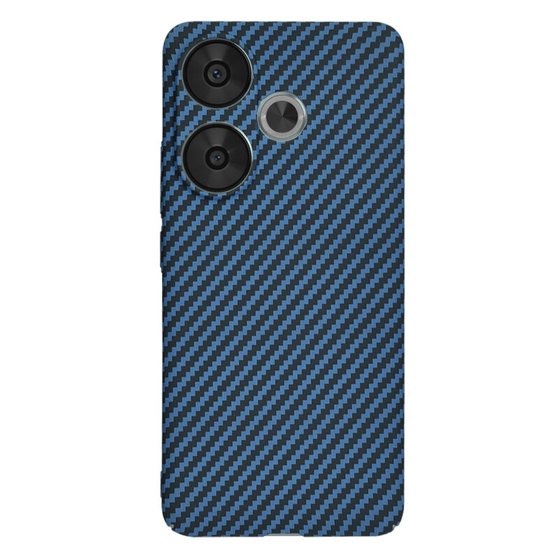 Husa Xiaomi Poco F6 Techsuit Carbonite FiberShell, cyan