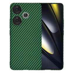 Husa Xiaomi Poco F6 Techsuit Carbonite FiberShell, verde