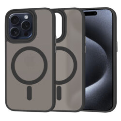 Husa iPhone 15 Pro Techsuit HaloFrost MagSafe Series, negru