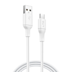 Cablu de date USB la Type-C Lito, 1m, LD06T, alb