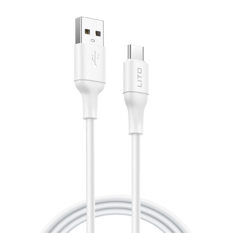 Cablu de date USB la Type-C Lito, 1m, LD06T, alb