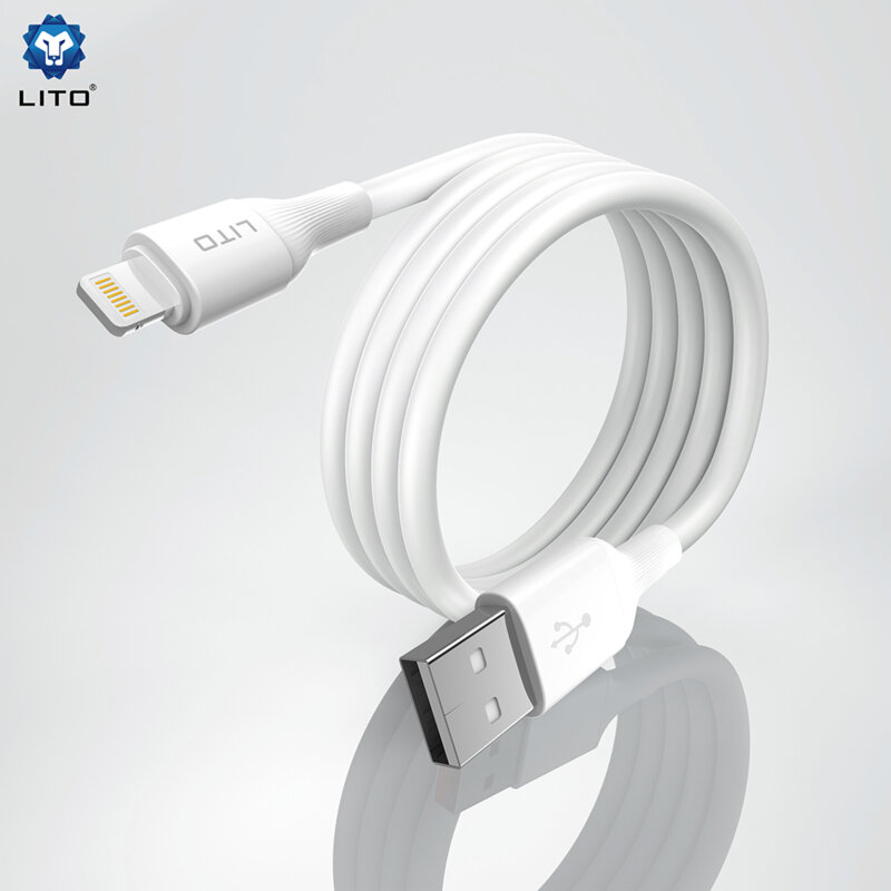 Cablu de date USB la Micro-USB Lito, 1m, LD06V, alb