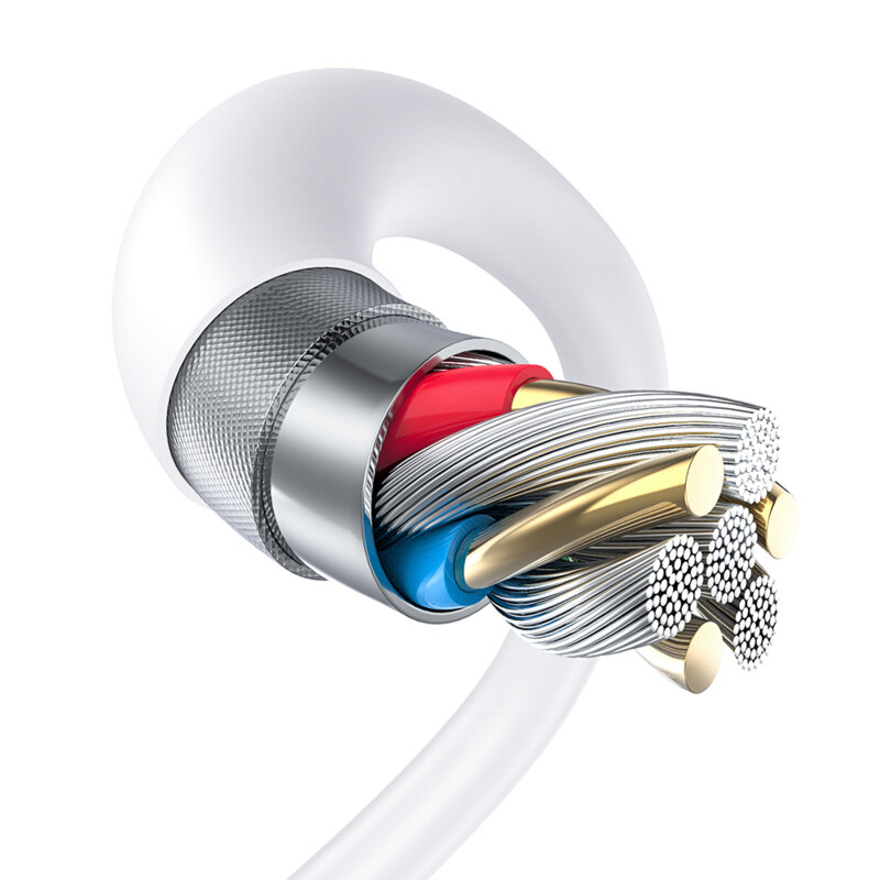 Cablu de date USB la Micro-USB Lito, 2.4A, 1m, LD06V, alb