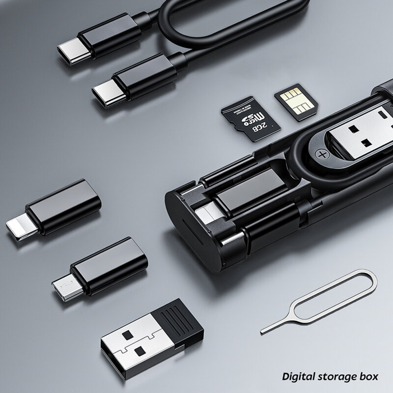 Trusa mini de stocare, multifunctionala, Lito (LM01), negru