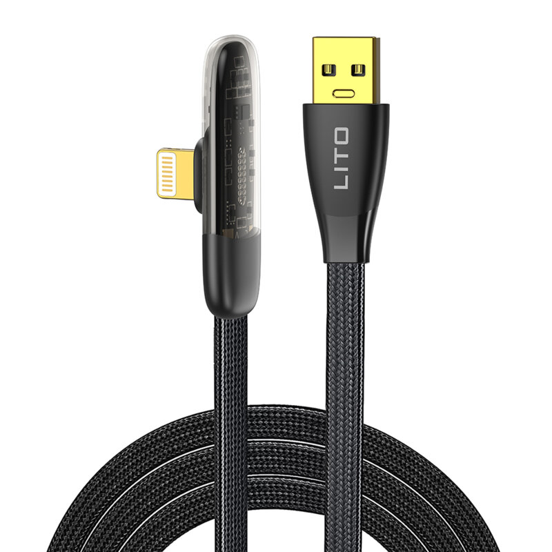 Cablu date Fast Charging USB la Lightning Lito, design, LD11