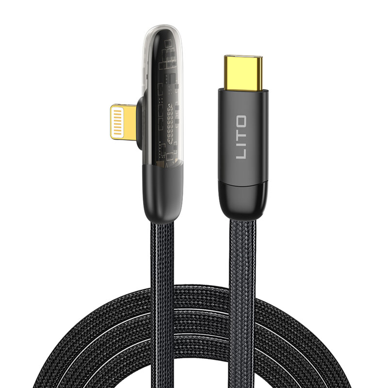 Cablu date Fast Charging Type-C la Lightning Lito, design, LD11