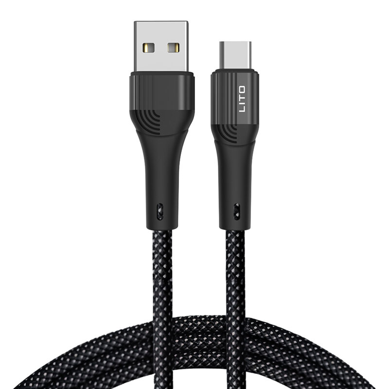 Cablu date Fast Charging USB la Type-C Lito, 60W, 1m, LD14