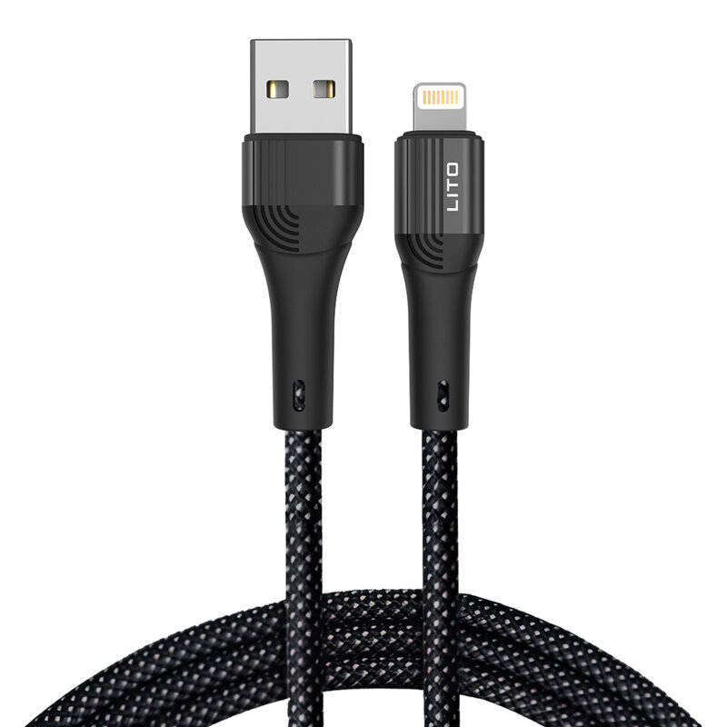 Cablu date Fast Charging USB la Lightning Lito, 60W, 1m, LD14