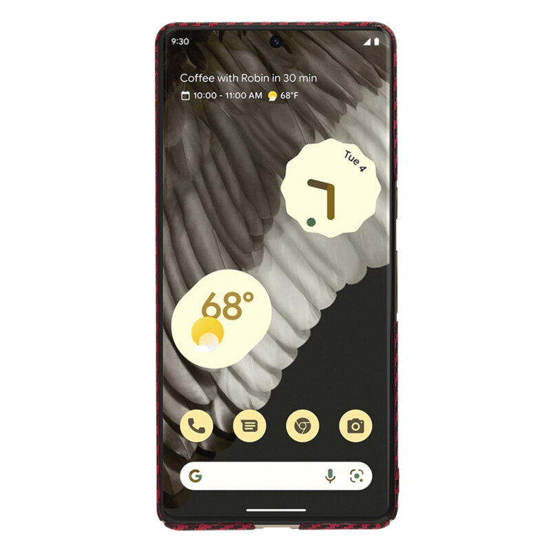 Husa Google Pixel 7 Pro Techsuit Carbonite FiberShell, rosu