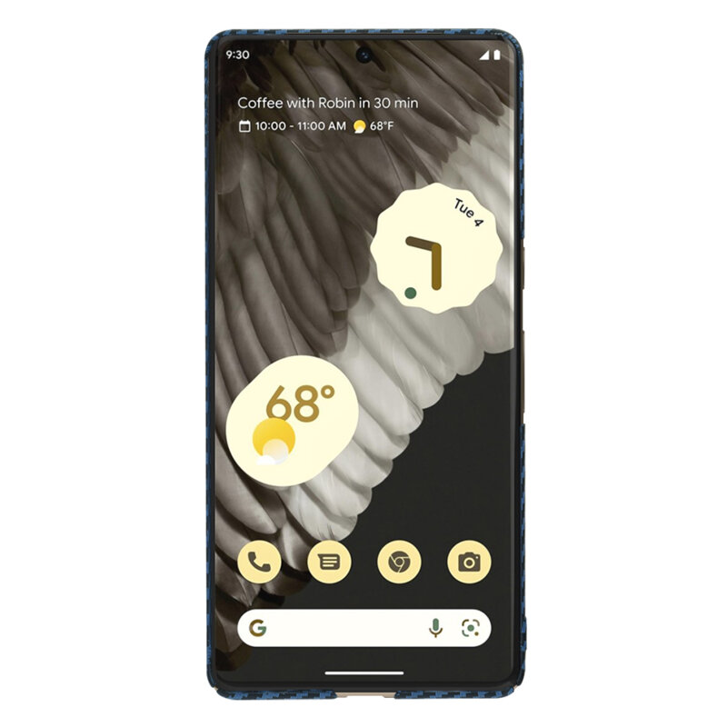 Husa Google Pixel 7 Pro Techsuit Carbonite FiberShell, cyan