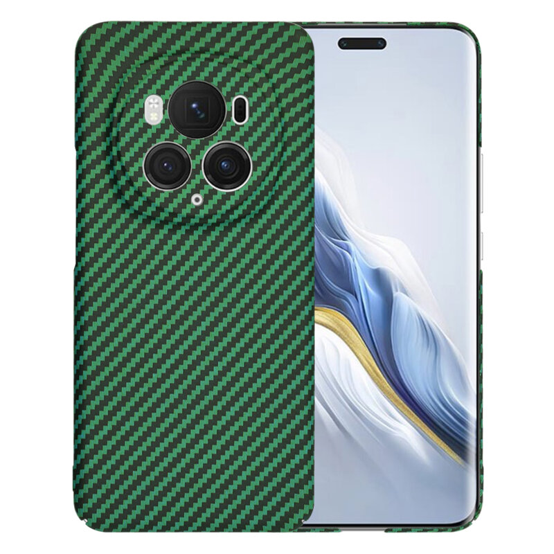 Husa Honor Magic6 Pro Techsuit Carbonite FiberShell, verde