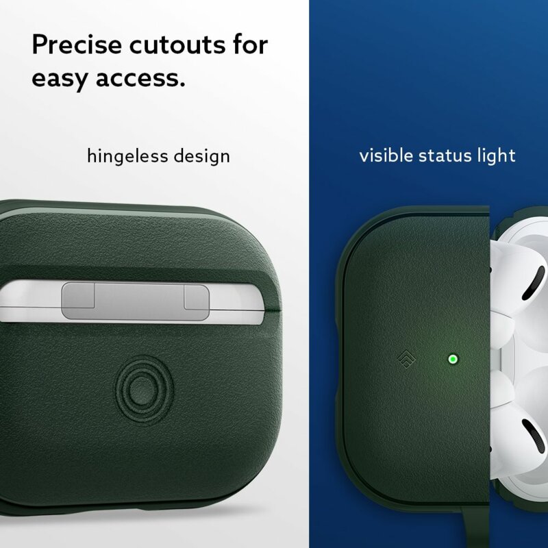 Husa Apple AirPods Pro Spigen Caseology Vault, verde inchis