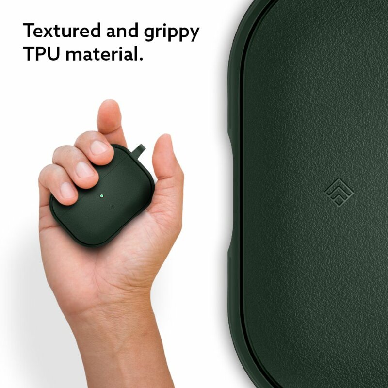Husa Apple AirPods Pro 2 Spigen Caseology Vault, verde inchis