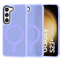 Husa Samsung Galaxy S23 Plus Techsuit HaloFrost MagSafe Series, mov deschis
