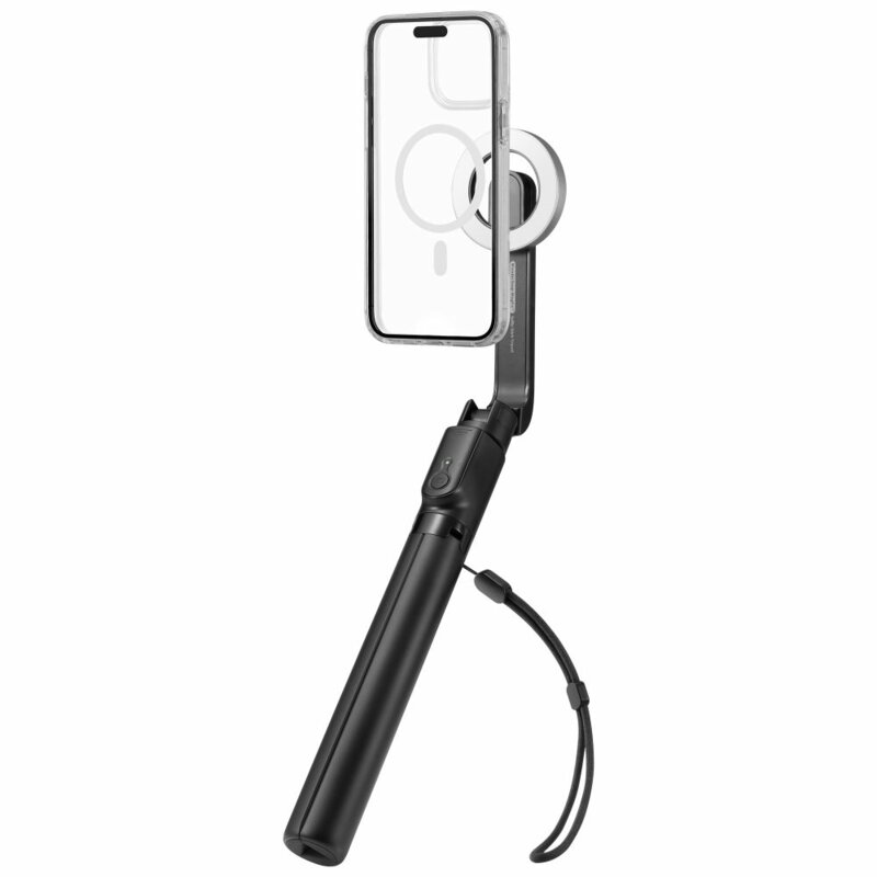 Selfie stick MagSafe Bluetooth cu trepied Spigen S580W, negru