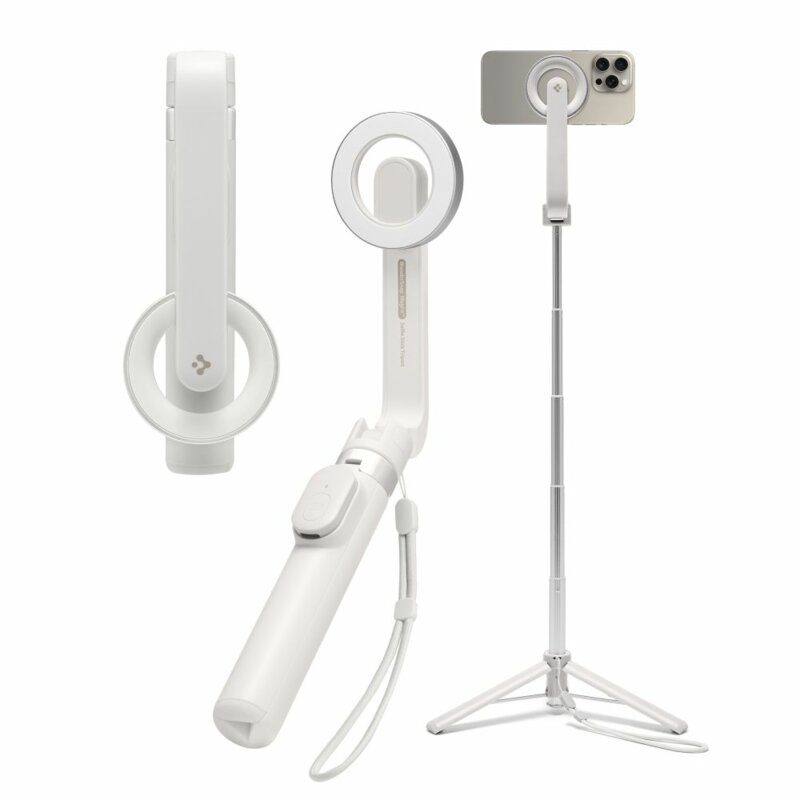 Selfie stick tripod MagSafe Bluetooth Spigen S571W, bej