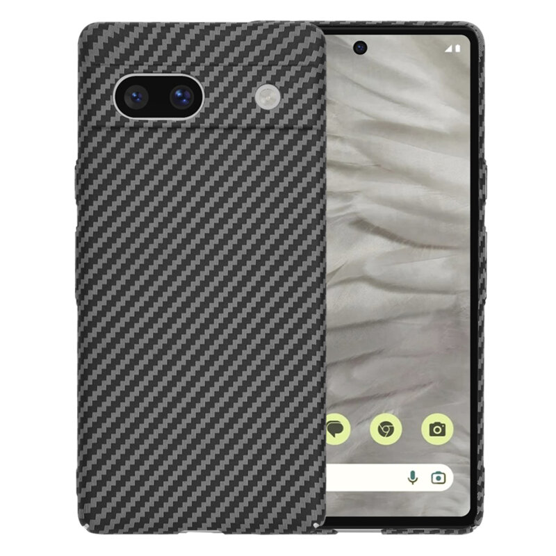 Husa Google Pixel 7a Techsuit Carbonite FiberShell, negru