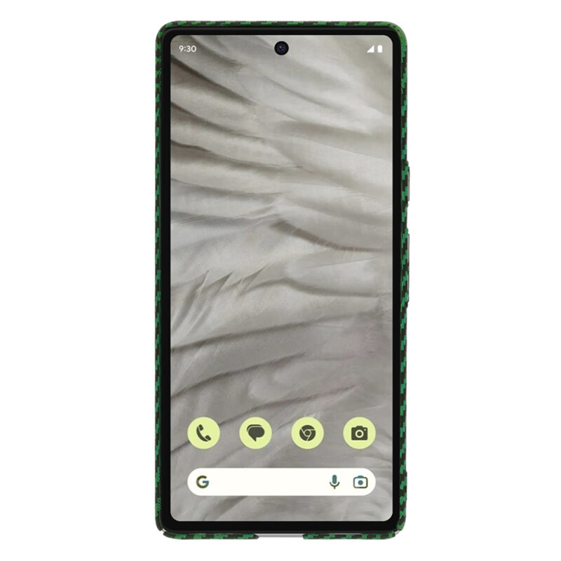 Husa Google Pixel 7a Techsuit Carbonite FiberShell, verde