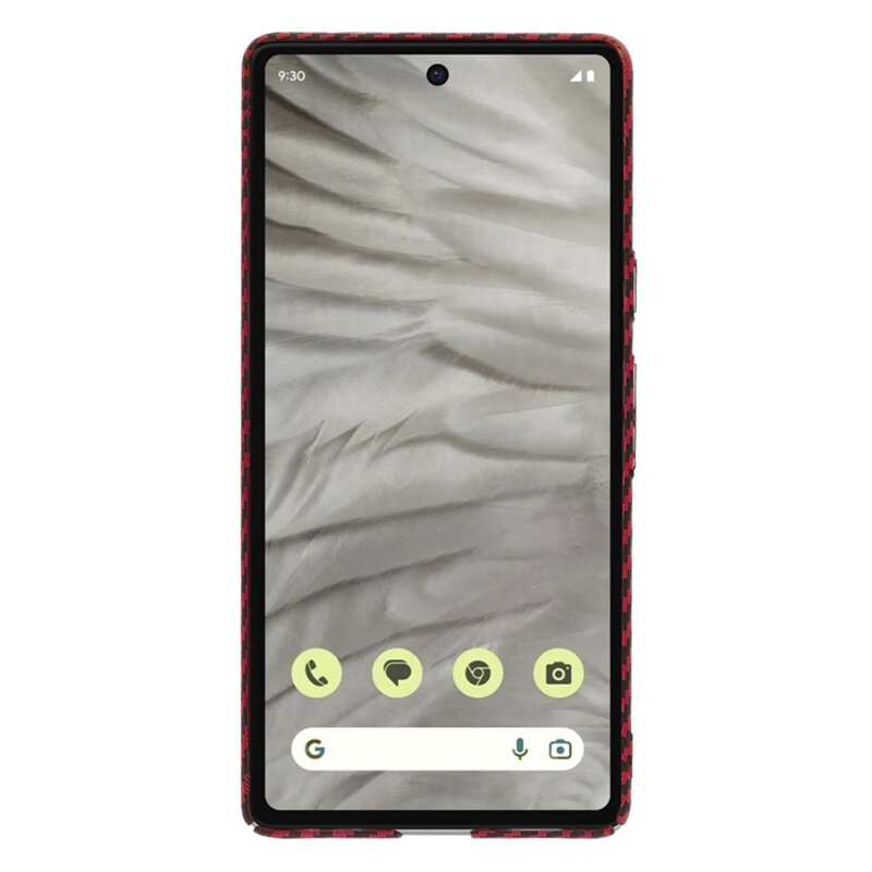 Husa Google Pixel 7a Techsuit Carbonite FiberShell, rosu