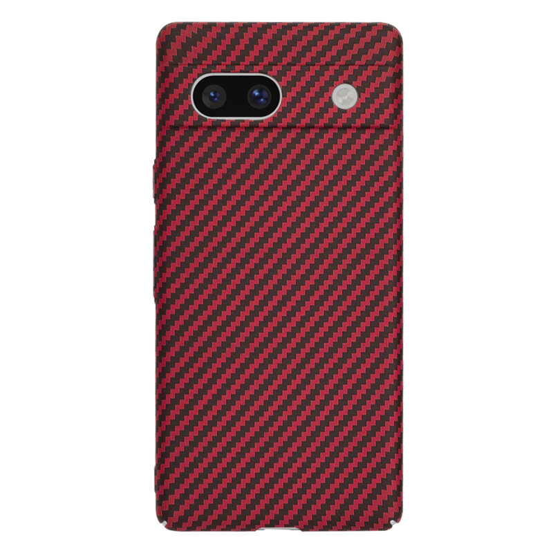 Husa Google Pixel 7a Techsuit Carbonite FiberShell, rosu