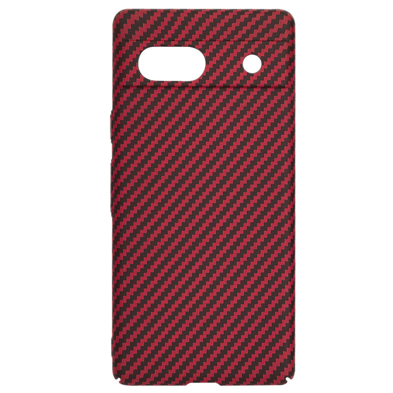 Husa Google Pixel 7a Techsuit Carbonite FiberShell, rosu