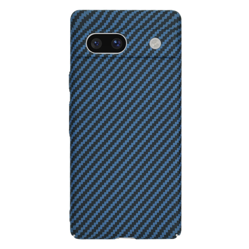Husa Google Pixel 7a Techsuit Carbonite FiberShell, cyan