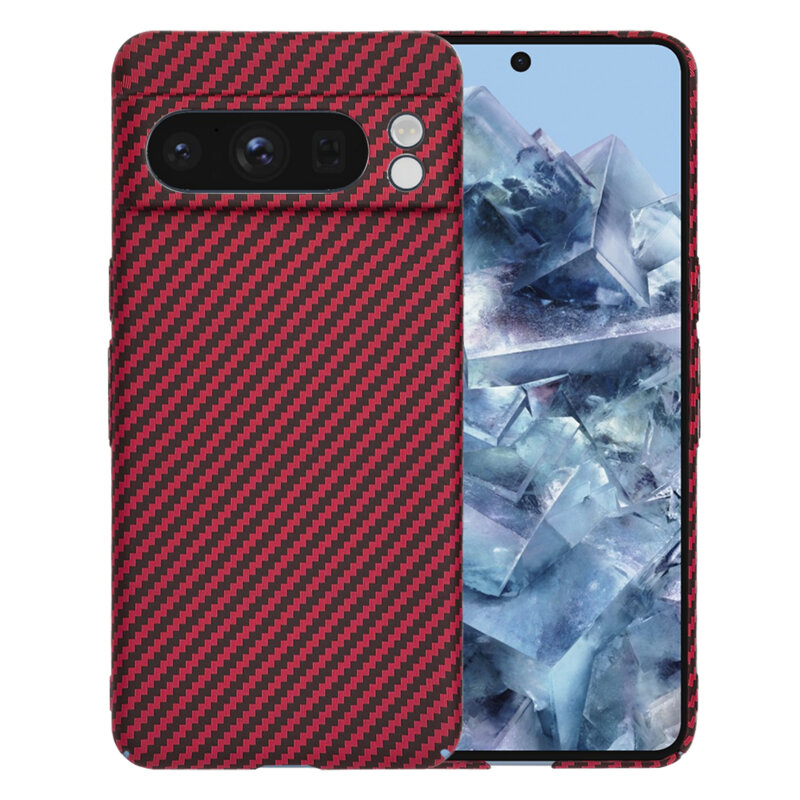 Husa Google Pixel 8 Pro Techsuit Carbonite FiberShell, rosu