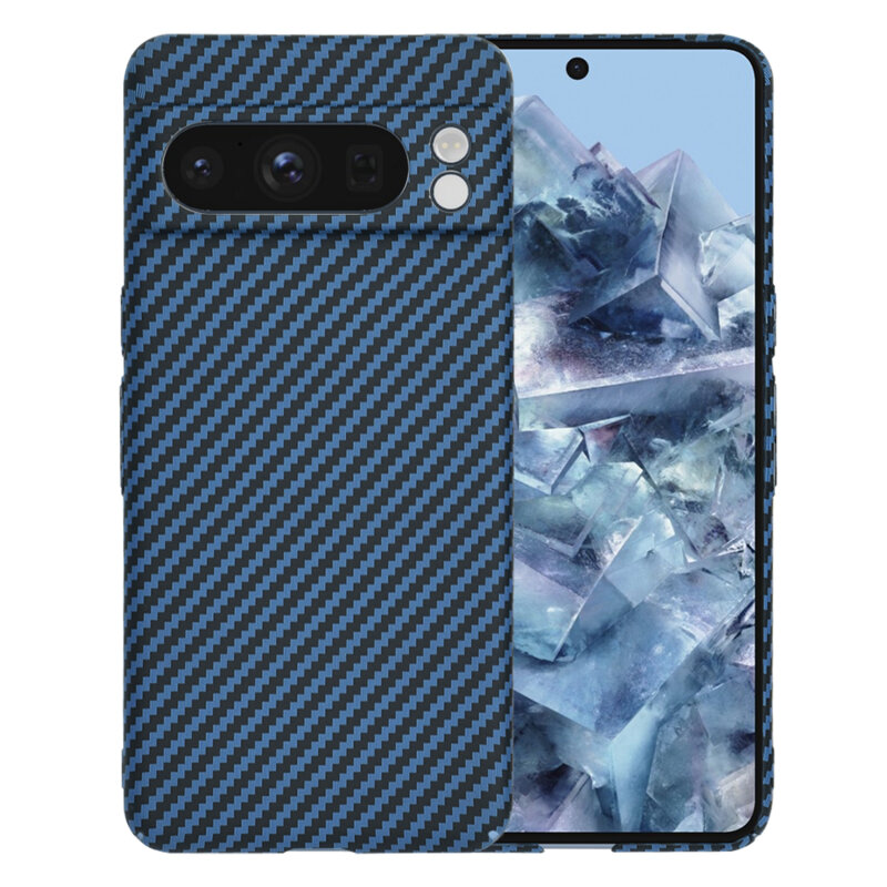 Husa Google Pixel 8 Pro Techsuit Carbonite FiberShell, cyan