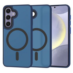 Husa Samsung Galaxy S24 Plus Techsuit HaloFrost MagSafe Series, bleumarin