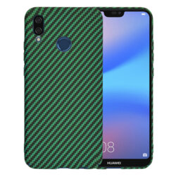 Husa Huawei P20 Lite Techsuit Carbonite FiberShell, verde
