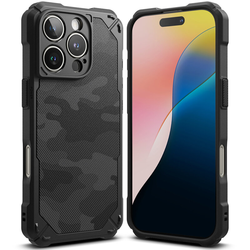Husa iPhone 16 Pro Max Ringke Rugged Gear, camuflaj