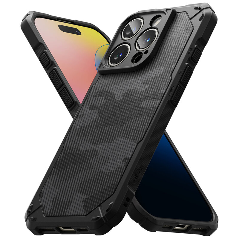 Husa iPhone 16 Pro Max Ringke Rugged Gear, camuflaj