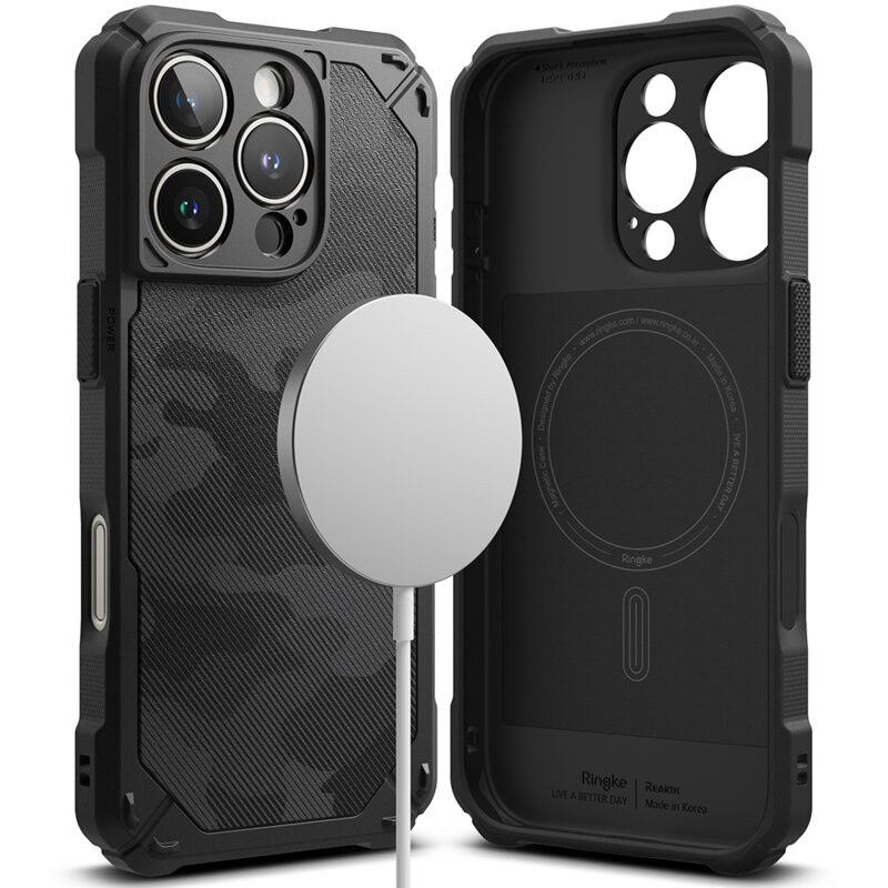 Husa iPhone 16 Pro Max Ringke Rugged Gear MagSafe, camuflaj