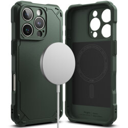 Husa iPhone 16 Pro Max Ringke Rugged Gear MagSafe, verde