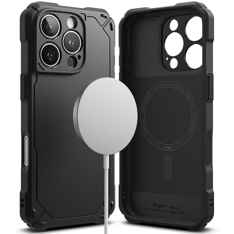 Husa iPhone 16 Pro Max Ringke Rugged Gear MagSafe, negru