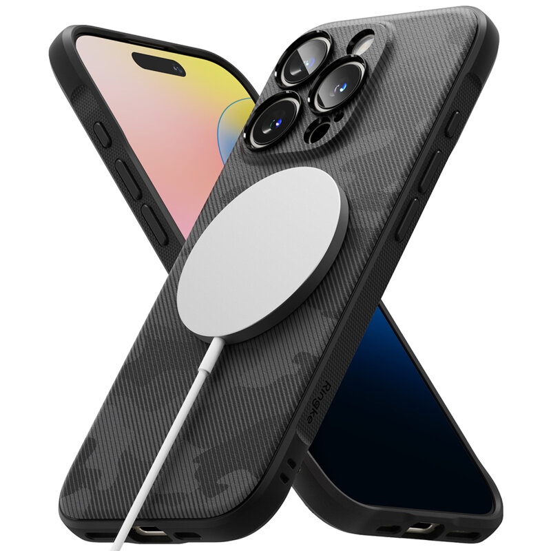 Husa iPhone 16 Pro Max Ringke Onyx MagSafe, camuflaj